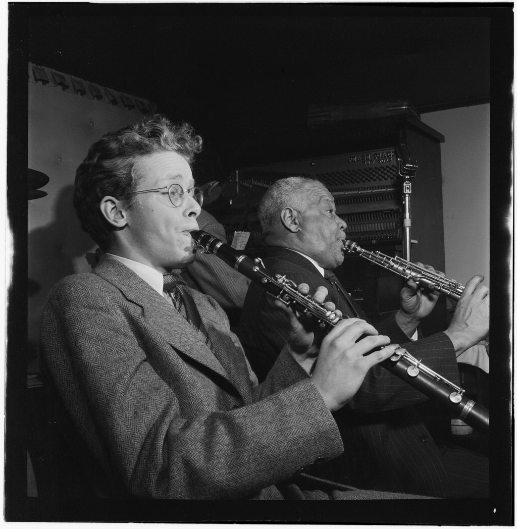 Young Bob Wilber and Sidney Bechet