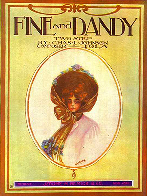Fine and Dandy sheet music cover