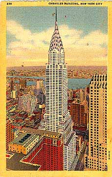 Chrysler Building postcard