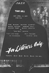 Sutton Quartet Concert Advertisement, 1954 